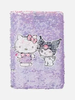 A5 Hello Kitty And Kuromi Reversible Sequin Notebook|Primark Outlet