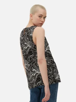 Abstract Print Sleeveless Top|Primark Hot