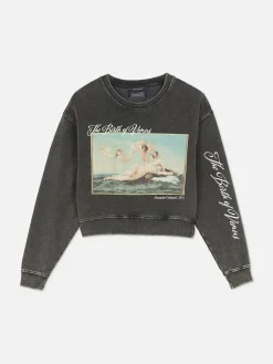 Alexandre Cabanel Cropped Sweatshirt|Primark Discount
