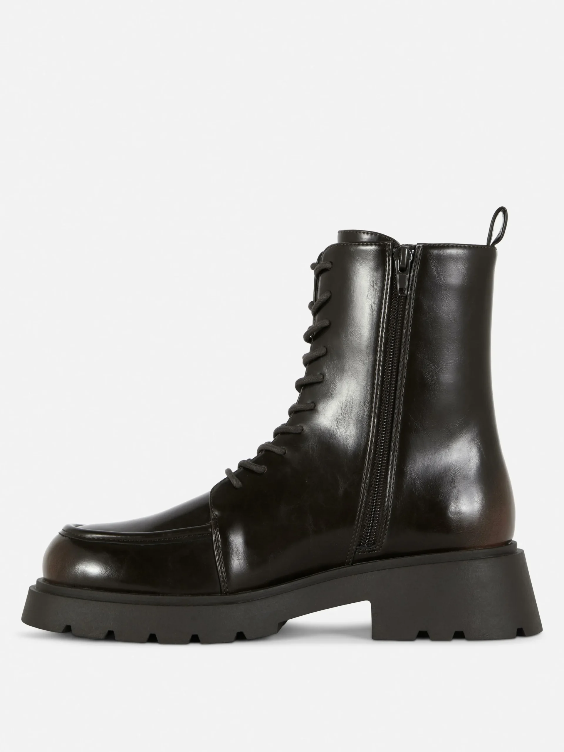 Apron Toe Laced Ankle Boots|Primark Outlet