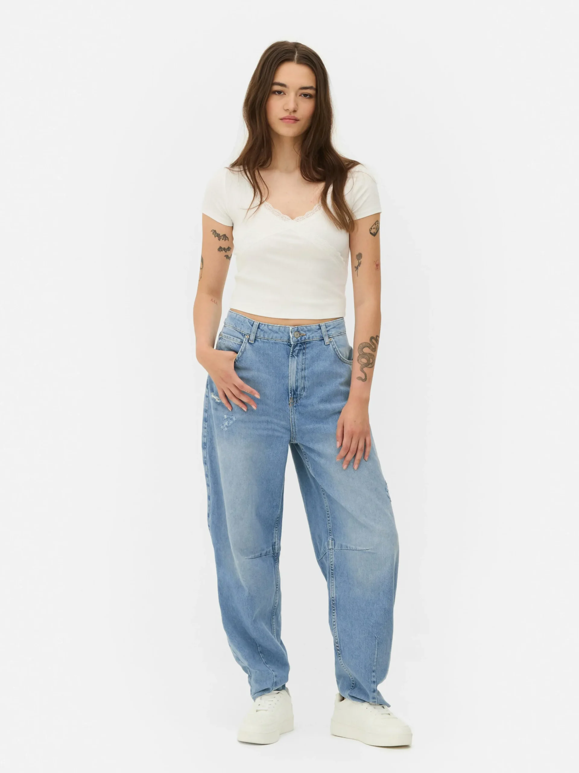 Barrel Leg Jeans|Primark Clearance