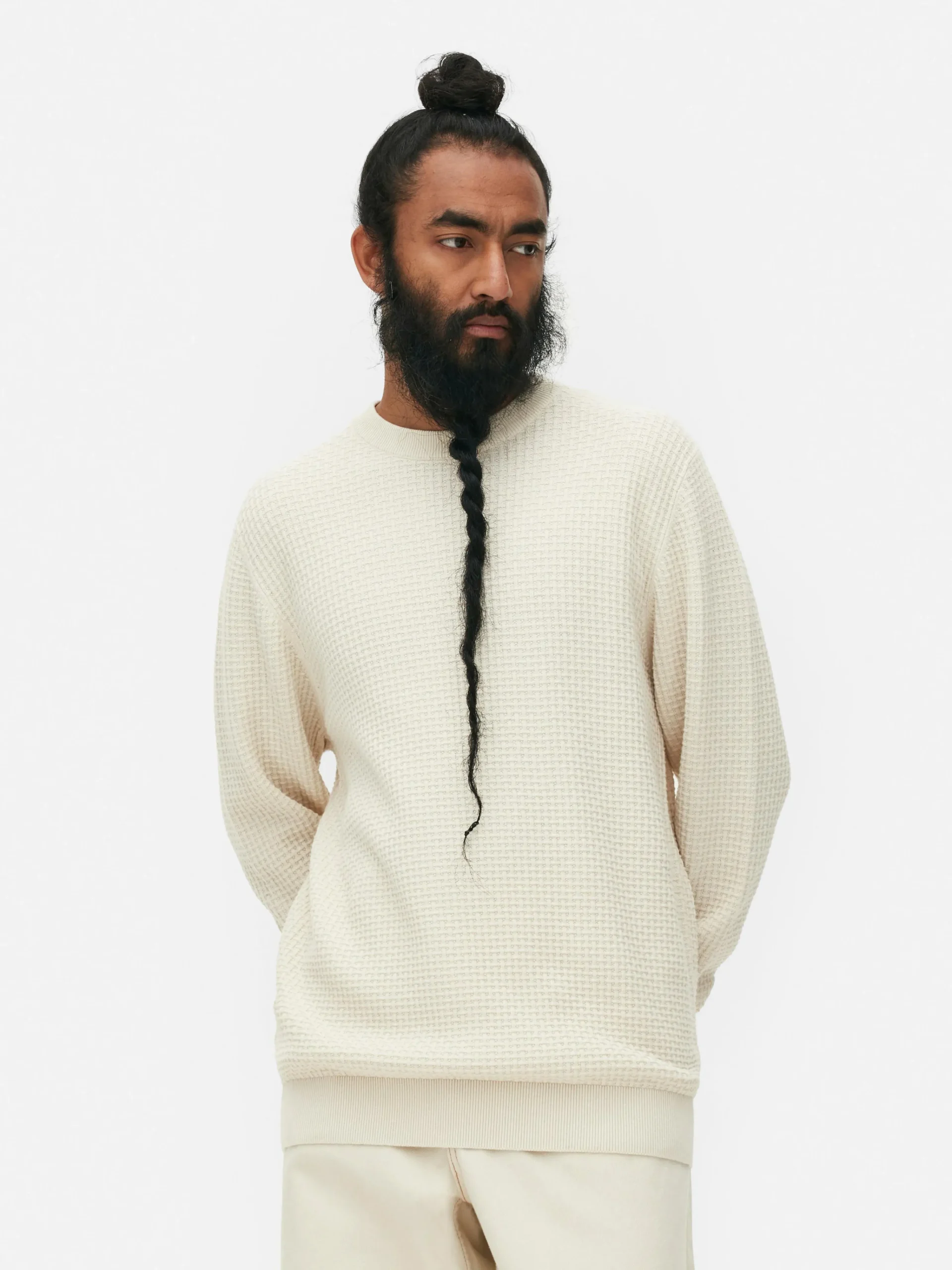 Basket Weave Sweater|Primark Hot
