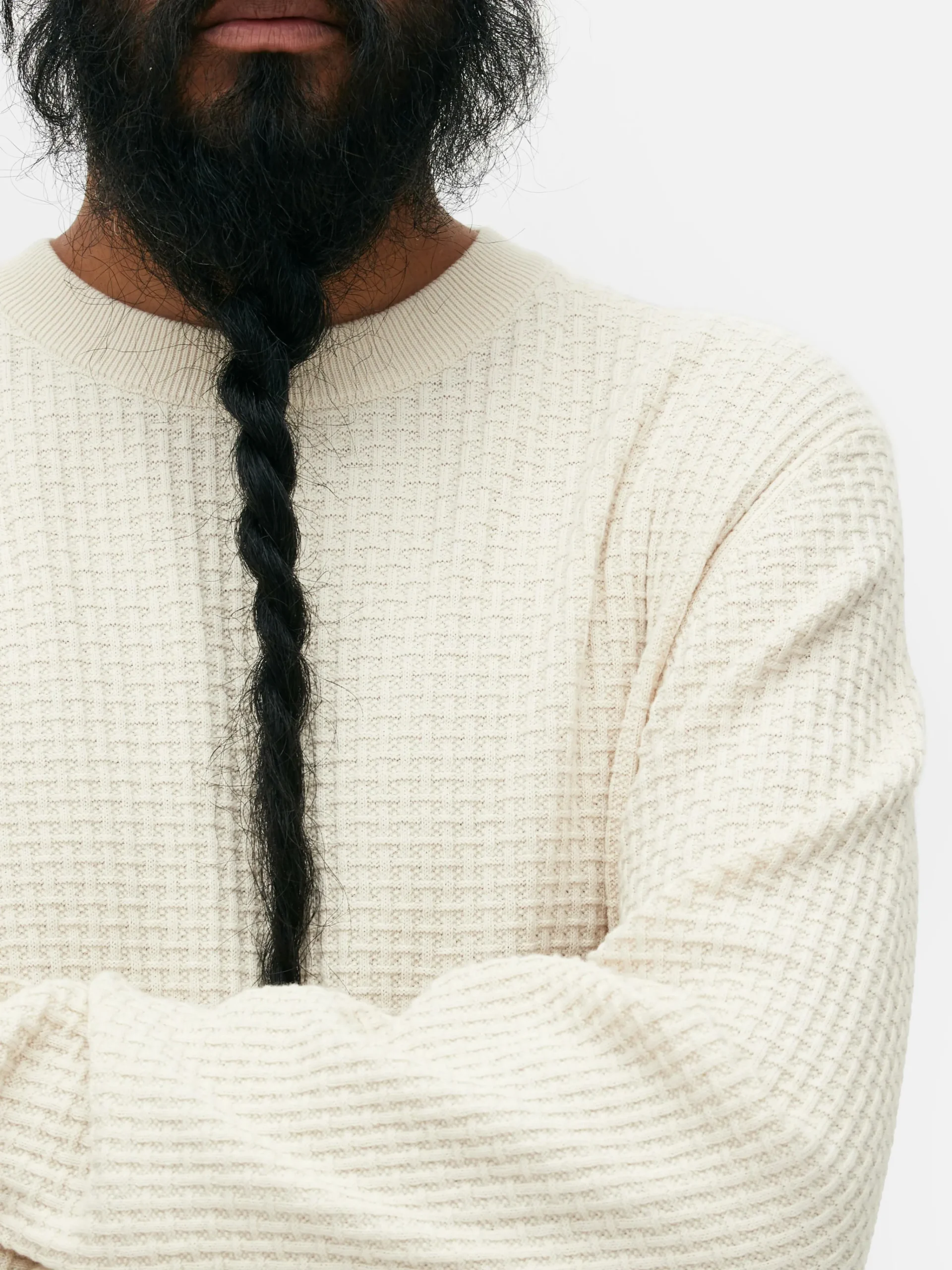 Basket Weave Sweater|Primark Hot