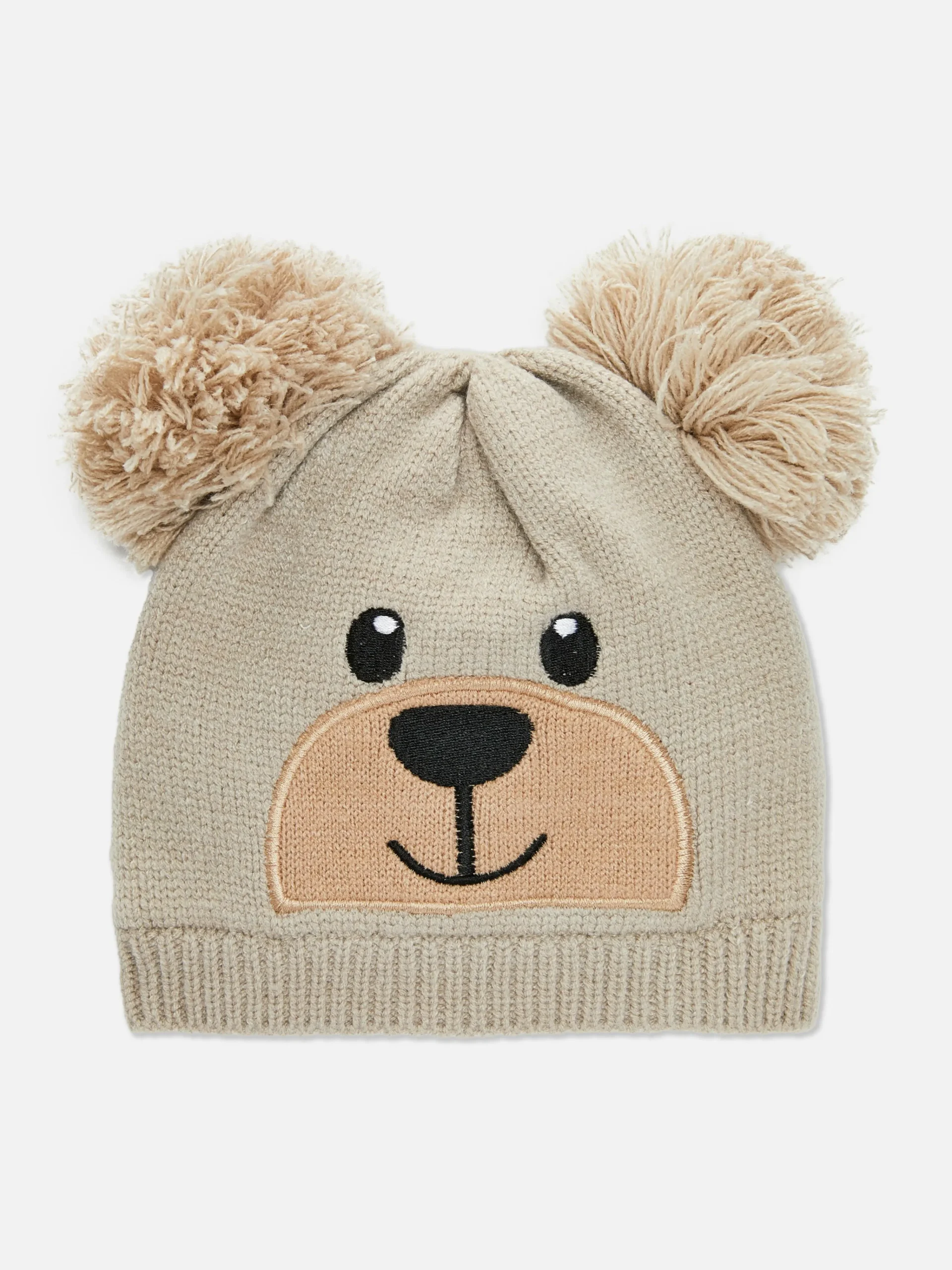 Bear Pompom Beanie|Primark Outlet