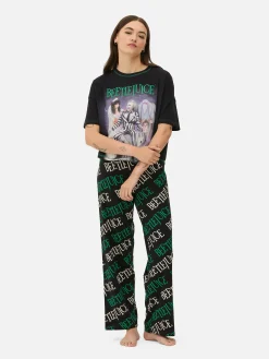 Beetlejuice Logo Pajama Set|Primark Outlet