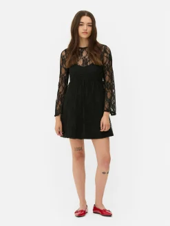 Beetlejuice X Colleen Atwood Lace Mini Dress|Primark Discount