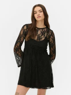 Beetlejuice X Colleen Atwood Lace Mini Dress|Primark Discount
