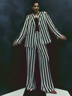 Beetlejuice X Colleen Atwood Striped Blazer|Primark Hot