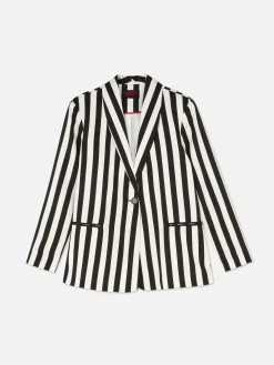 Beetlejuice X Colleen Atwood Striped Blazer|Primark Hot