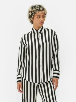 Beetlejuice X Colleen Atwood Striped Shirt|Primark Outlet