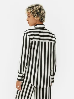 Beetlejuice X Colleen Atwood Striped Shirt|Primark Outlet