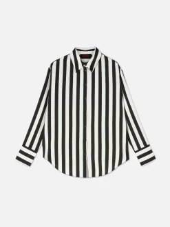 Beetlejuice X Colleen Atwood Striped Shirt|Primark Outlet