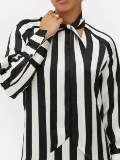 Beetlejuice X Colleen Atwood Striped Midi Dress|Primark Online