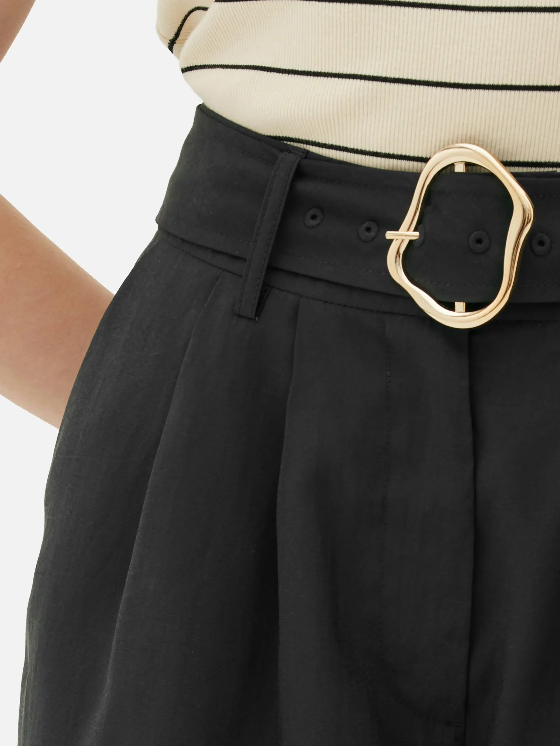Belted Bermuda Shorts|Primark Clearance
