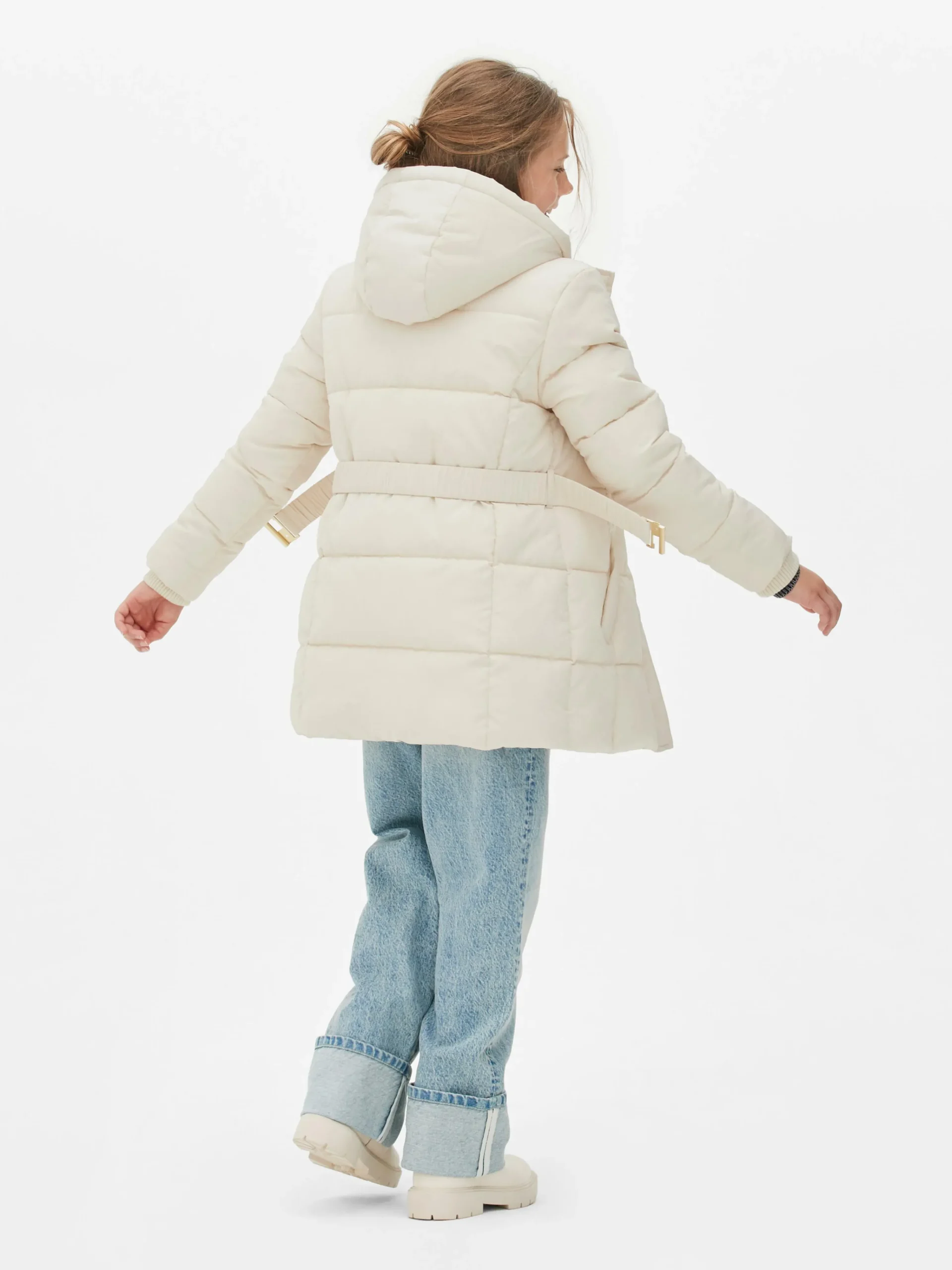 Belted Padded Jacket|Primark New