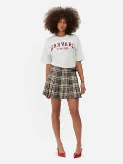Belted Pleated Mini Skirt|Primark