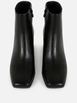 Block Heel Ankle Boots|Primark Discount