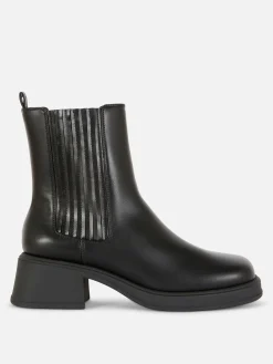Block Heel Chelsea Boots|Primark Online