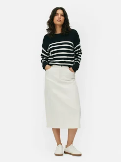 Boat Neck Long Sleeve Sweater|Primark Sale