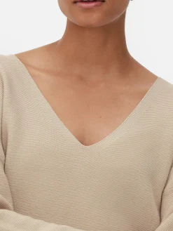 Boat Neck Long Sleeve Sweater|Primark Online