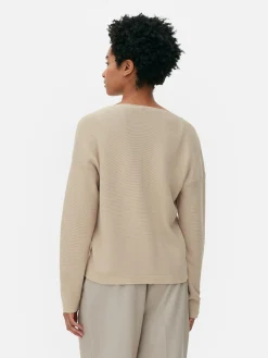 Boat Neck Long Sleeve Sweater|Primark Online