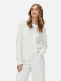 Boat Neck Long Sleeve Sweater|Primark Discount