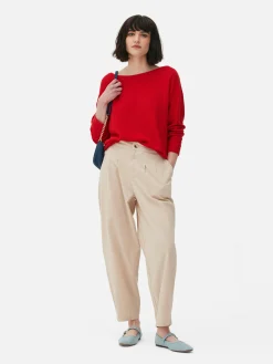 Boat Neck Long Sleeve Sweater|Primark Clearance