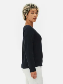 Boat Neck Long Sleeve Sweater|Primark Outlet