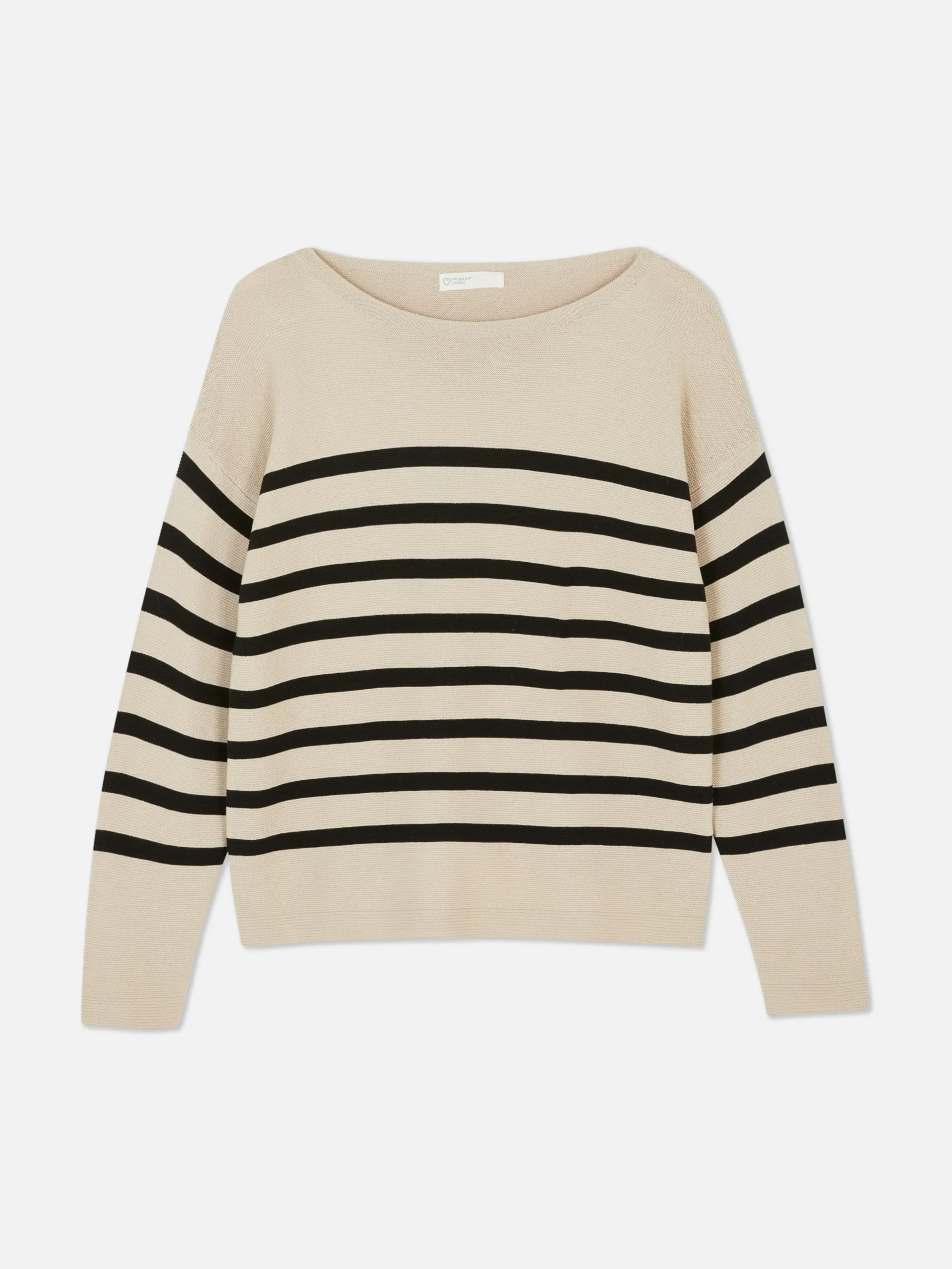 Boat Neck Long Sleeve Sweater|Primark Hot