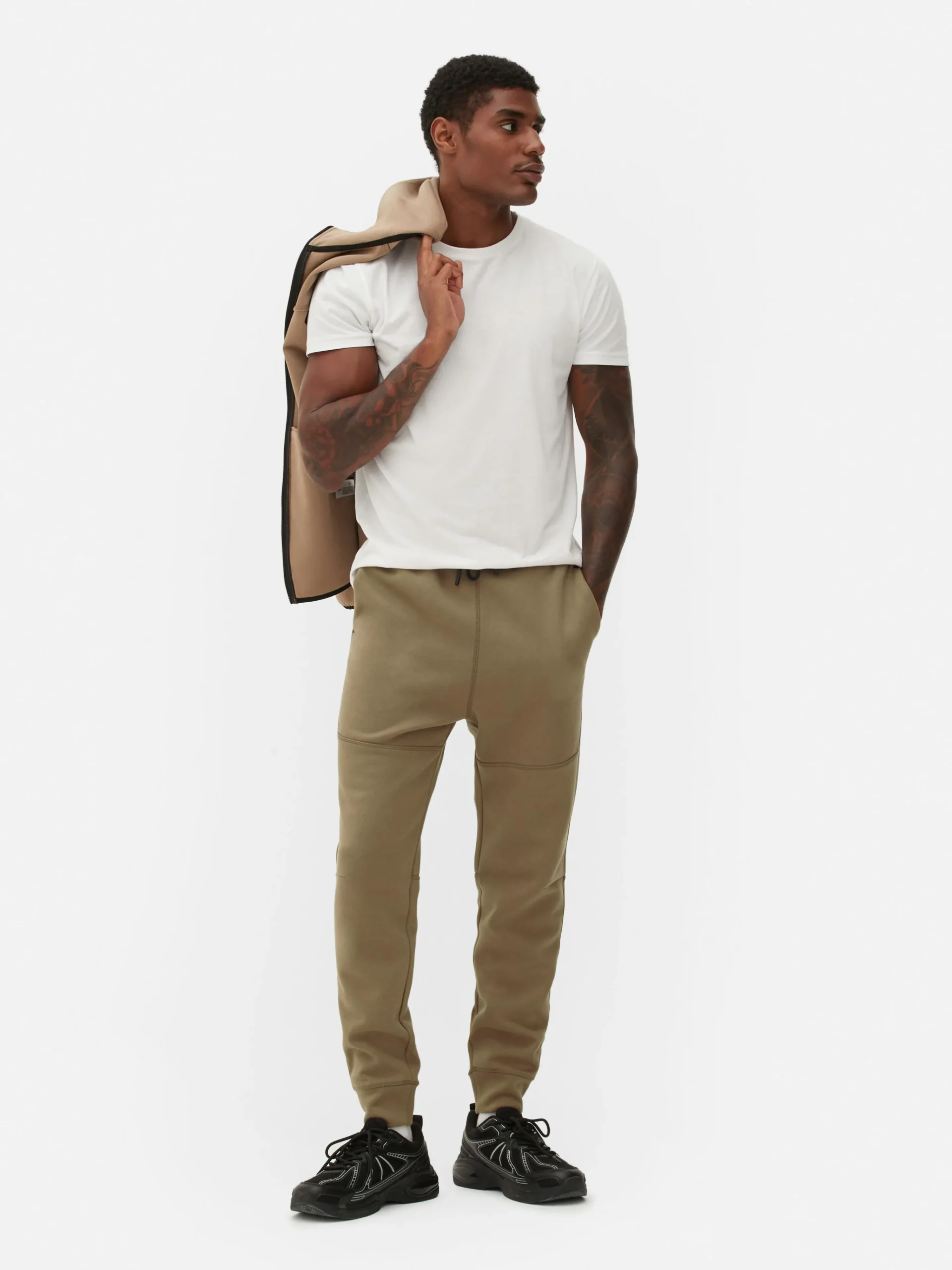 Bonded Slim Fit Joggers|Primark Discount