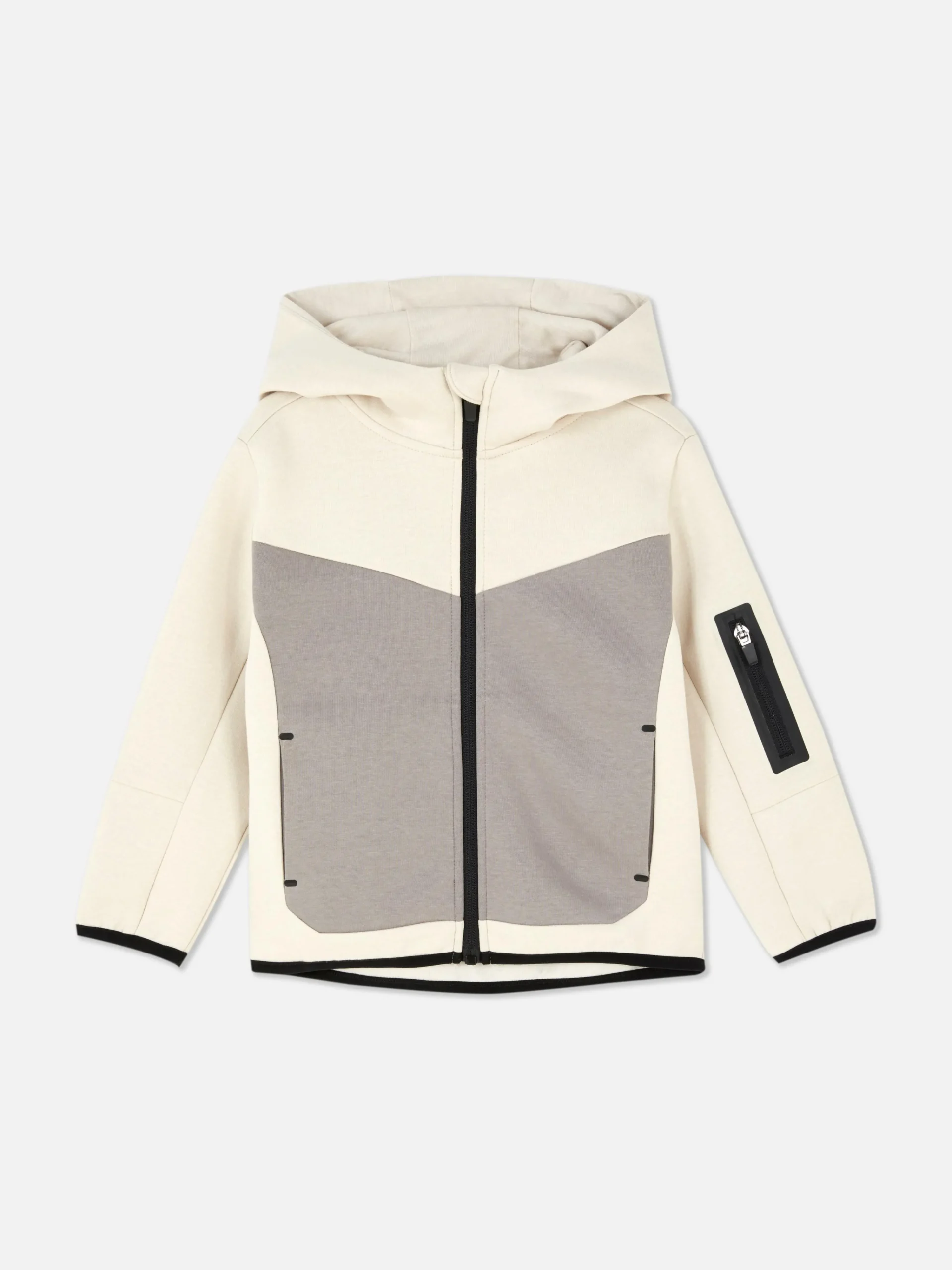 Bonded Zip Hoodie|Primark Outlet