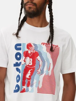 Boston Football T-Shirt|Primark Hot