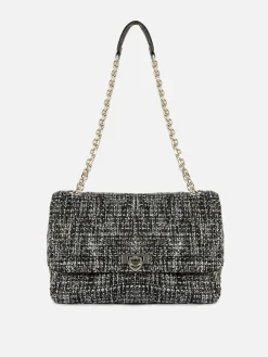 Bouclé Flap Front Crossbody Bag|Primark Clearance
