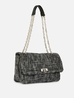 Bouclé Flap Front Crossbody Bag|Primark Clearance