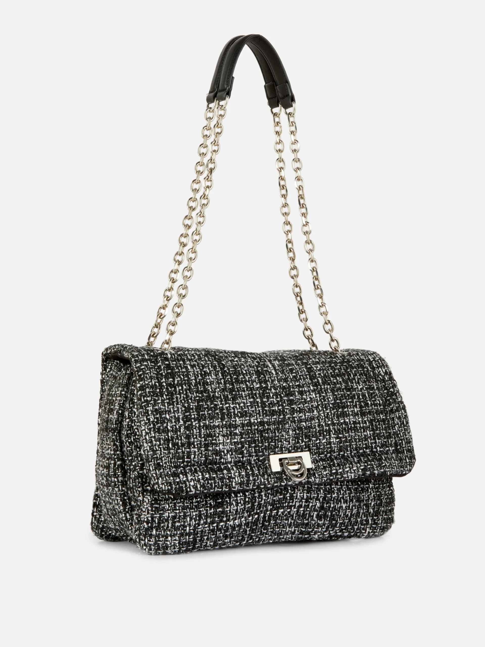 Bouclé Flap Front Crossbody Bag|Primark Clearance