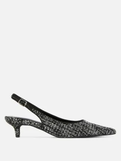Boucle Slingback Kitten Heels|Primark Sale