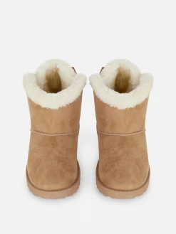 Bow Faux Fur Boots|Primark Clearance