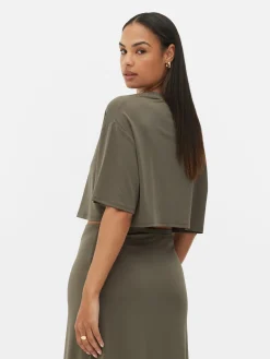 Boxy Cropped T-Shirt|Primark Sale