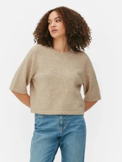 Boxy Knit T-Shirt|Primark New