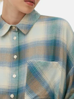 Boyfriend Fit Check Shirt|Primark Clearance