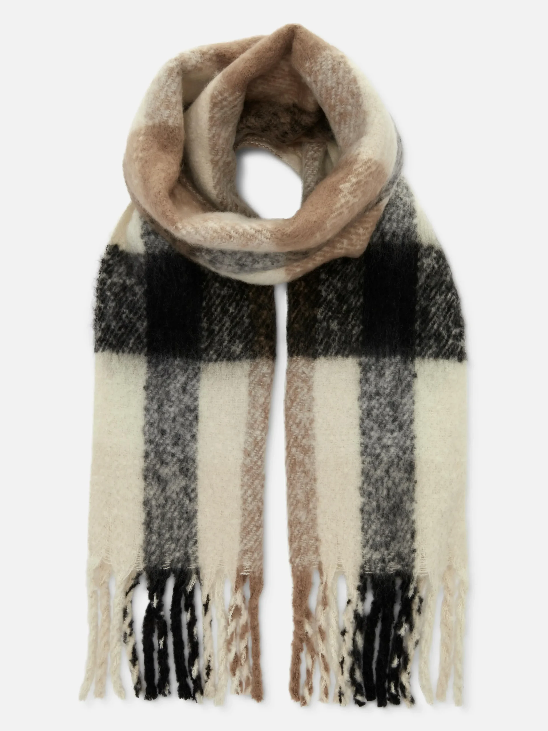 Brushed Tassel Scarf|Primark Clearance