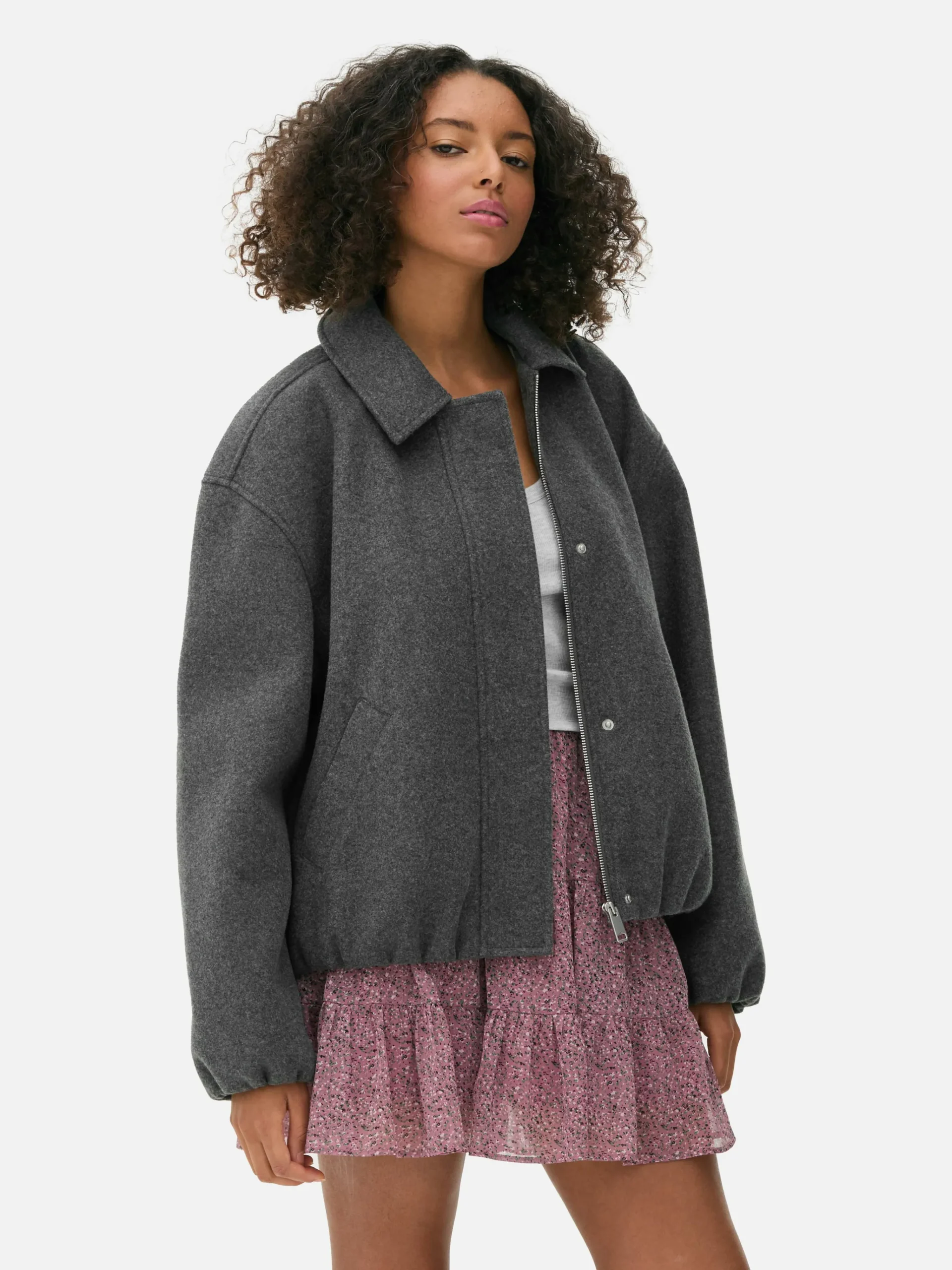 Bubble Hem Jacket|Primark Clearance
