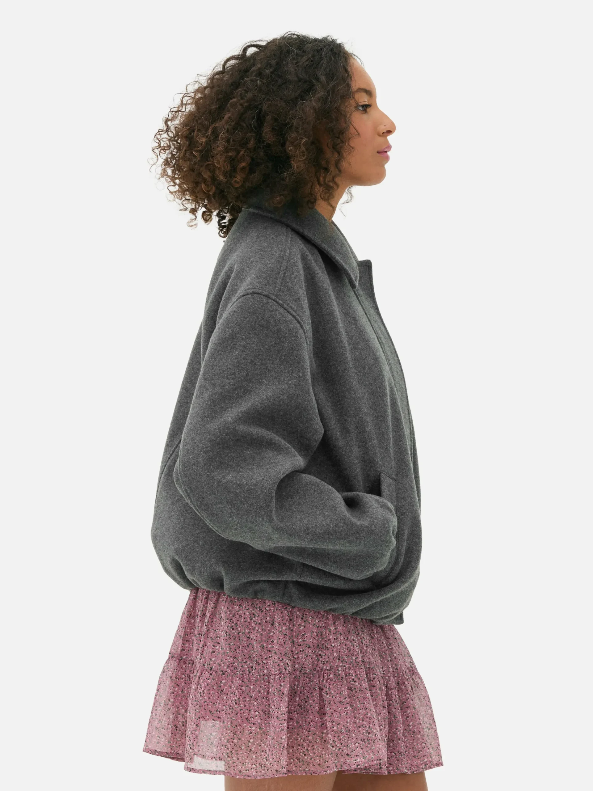 Bubble Hem Jacket|Primark Clearance