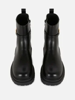 Buckle Detail Ankle Boots|Primark New