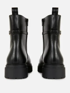 Buckle Detail Ankle Boots|Primark New