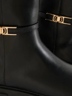 Buckle Detail Ankle Boots|Primark New