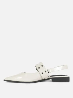 Buckle Slingback Ballerina Flats|Primark New