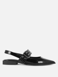 Buckle Slingback Ballerina Flats|Primark Sale