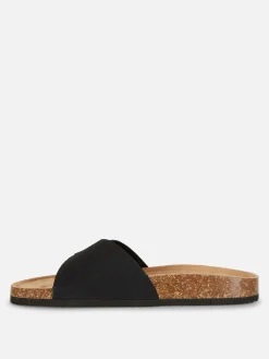 Buckle Strap Footbed Sandals|Primark New