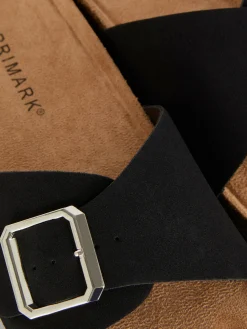 Buckle Strap Footbed Sandals|Primark New